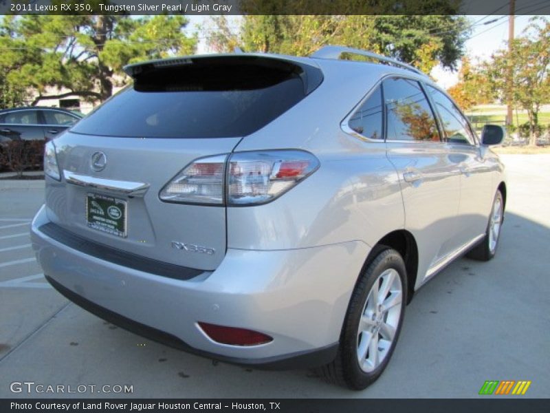 Tungsten Silver Pearl / Light Gray 2011 Lexus RX 350