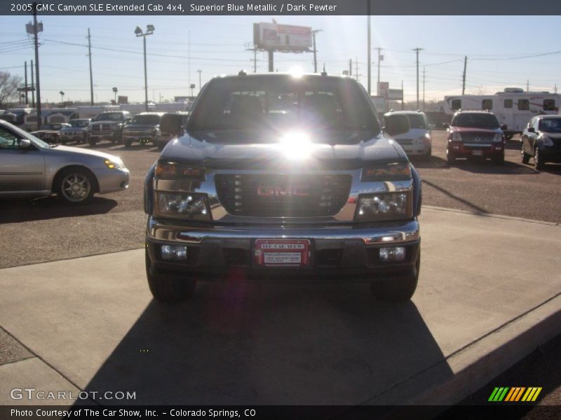 Superior Blue Metallic / Dark Pewter 2005 GMC Canyon SLE Extended Cab 4x4
