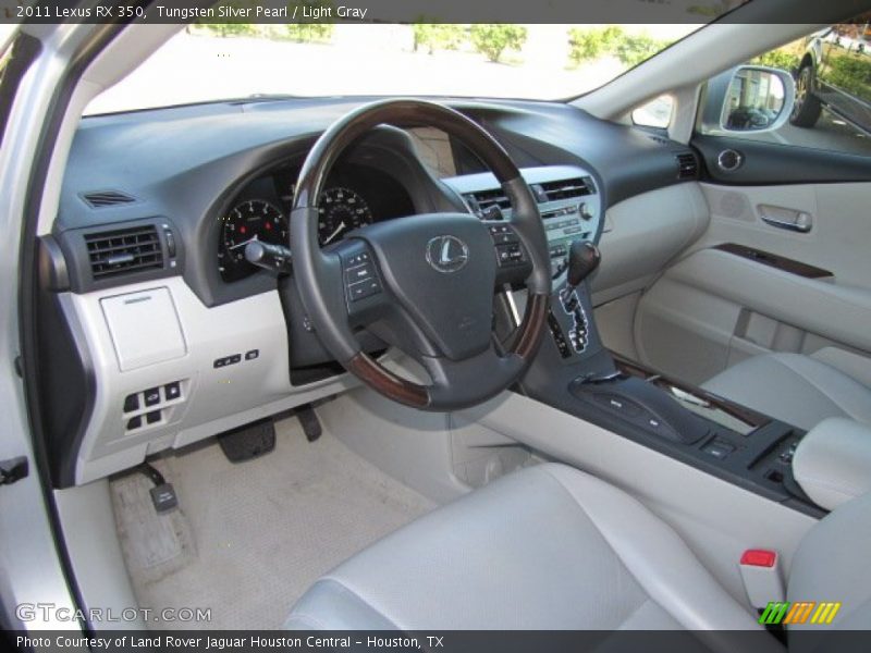 Tungsten Silver Pearl / Light Gray 2011 Lexus RX 350