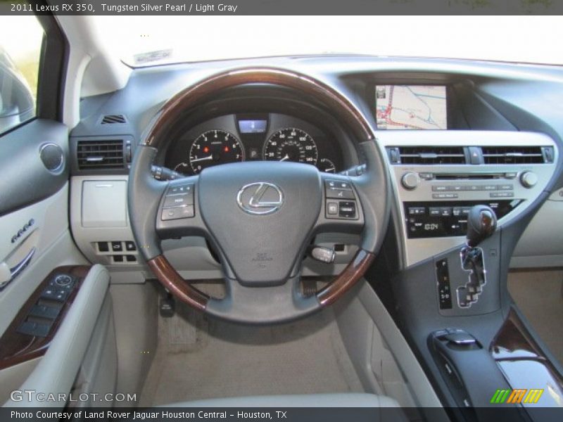 Tungsten Silver Pearl / Light Gray 2011 Lexus RX 350