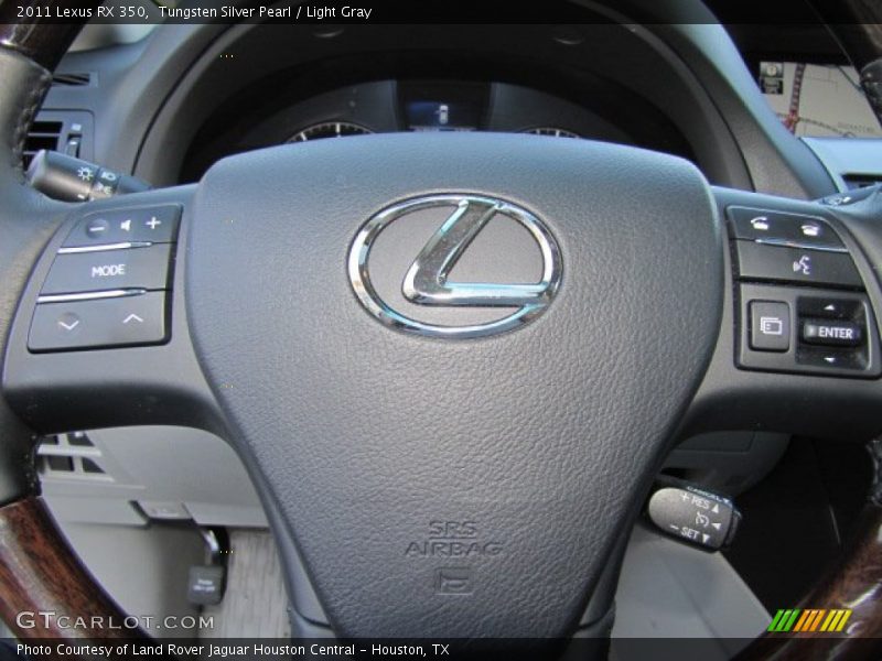 Tungsten Silver Pearl / Light Gray 2011 Lexus RX 350