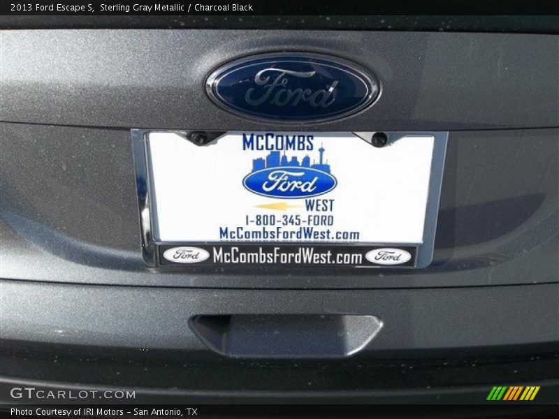 Sterling Gray Metallic / Charcoal Black 2013 Ford Escape S