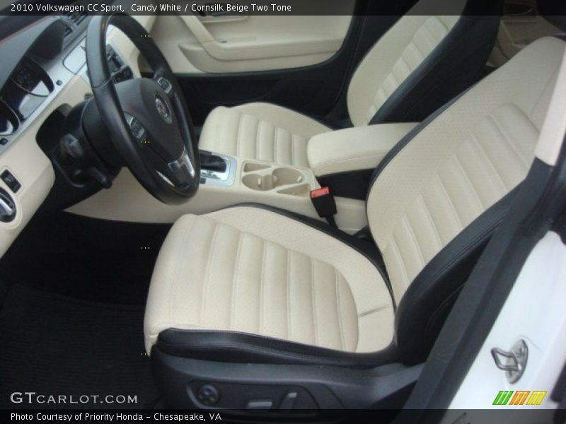 Candy White / Cornsilk Beige Two Tone 2010 Volkswagen CC Sport