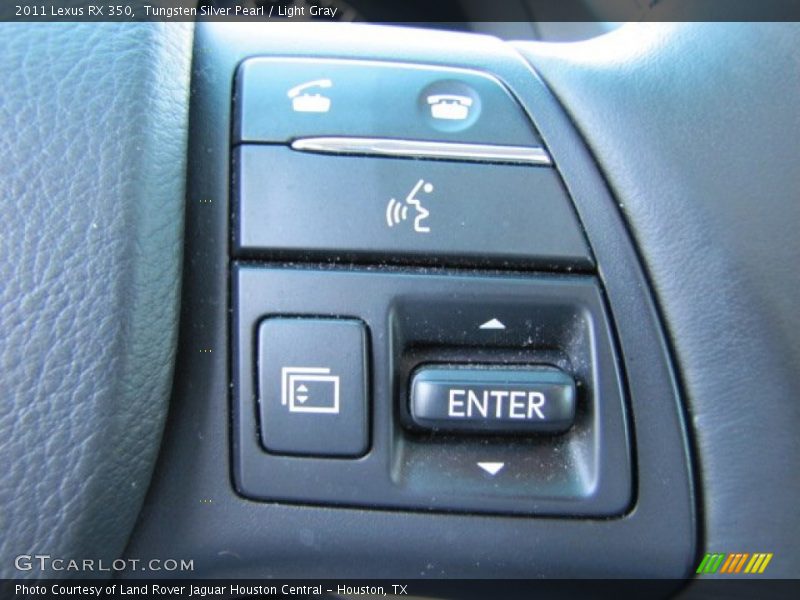 Tungsten Silver Pearl / Light Gray 2011 Lexus RX 350