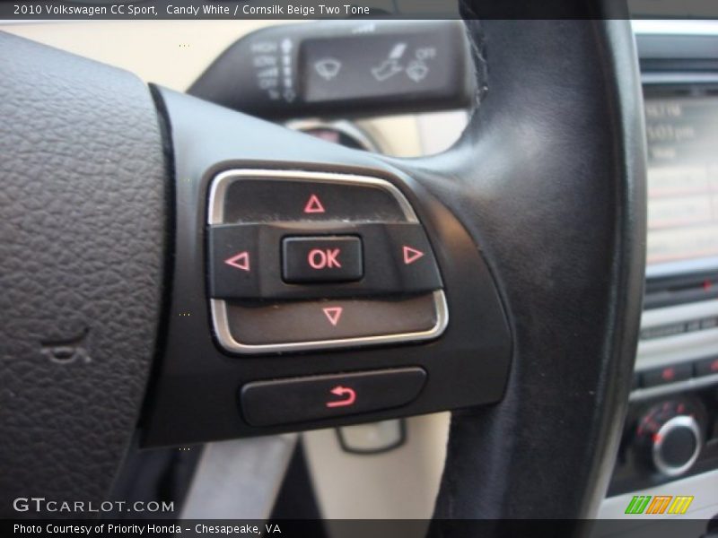 Candy White / Cornsilk Beige Two Tone 2010 Volkswagen CC Sport