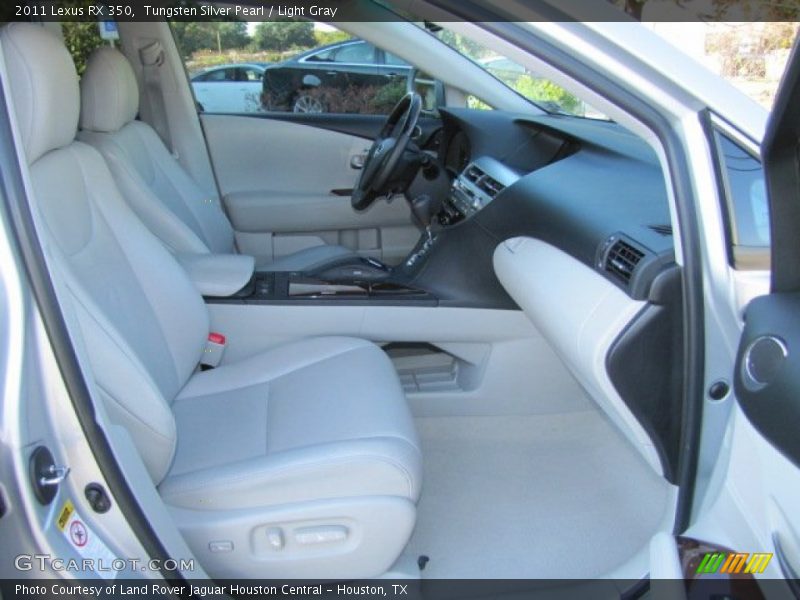 Tungsten Silver Pearl / Light Gray 2011 Lexus RX 350