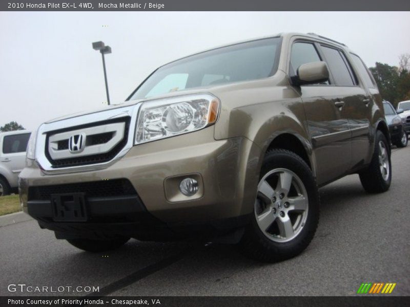 Mocha Metallic / Beige 2010 Honda Pilot EX-L 4WD