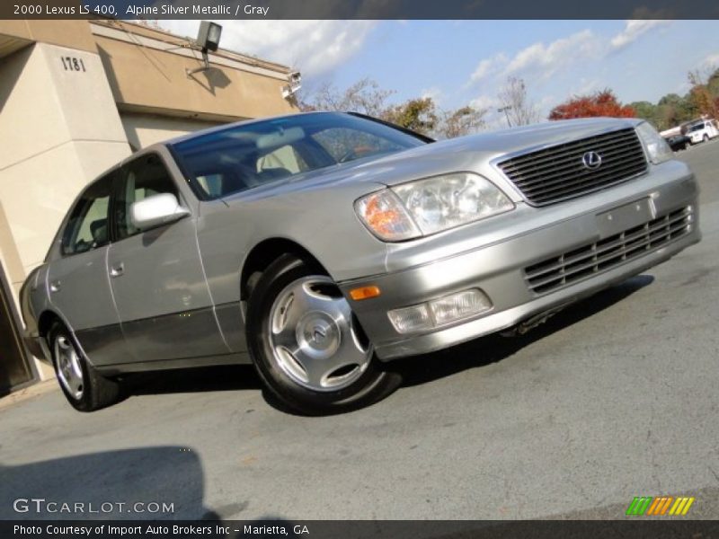 Alpine Silver Metallic / Gray 2000 Lexus LS 400