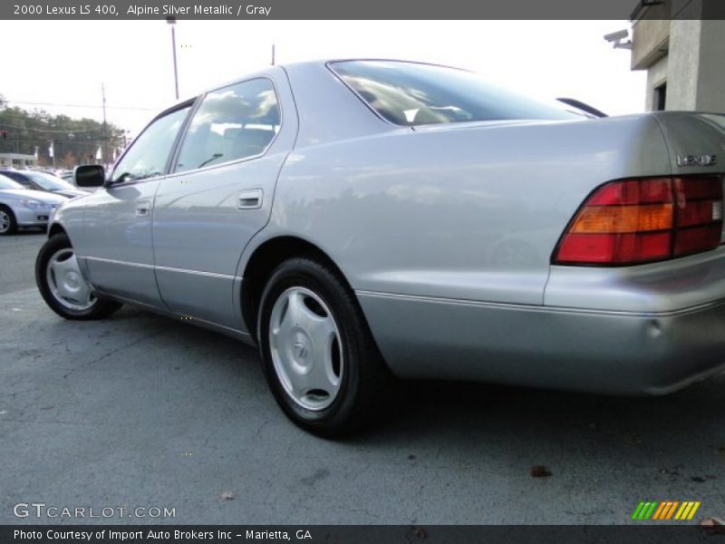 Alpine Silver Metallic / Gray 2000 Lexus LS 400