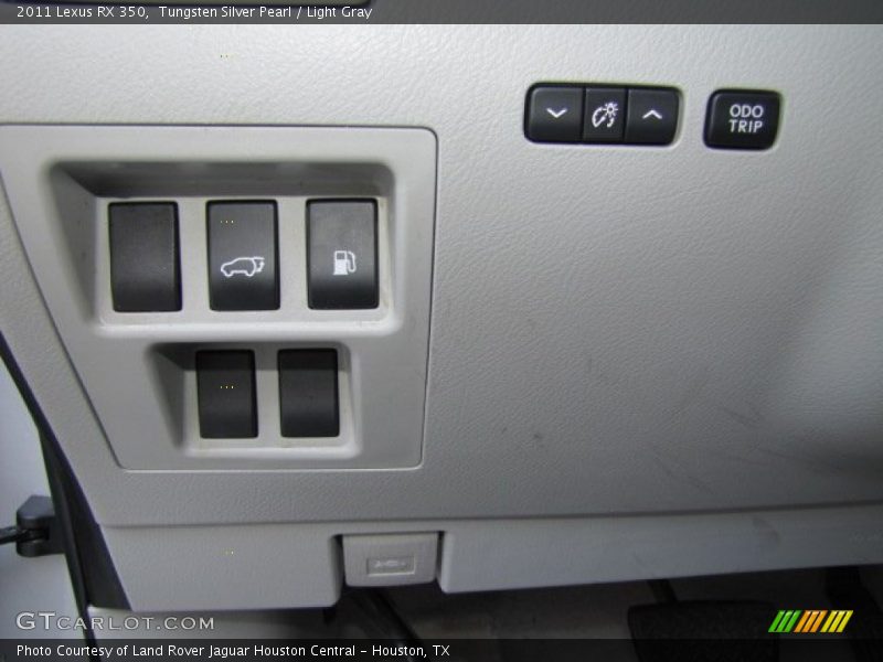Tungsten Silver Pearl / Light Gray 2011 Lexus RX 350