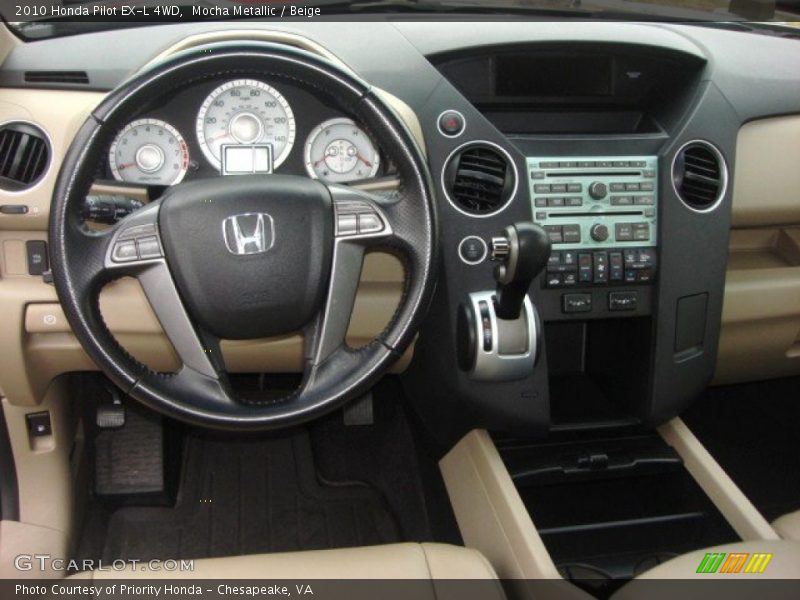 Mocha Metallic / Beige 2010 Honda Pilot EX-L 4WD