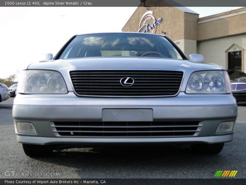 Alpine Silver Metallic / Gray 2000 Lexus LS 400
