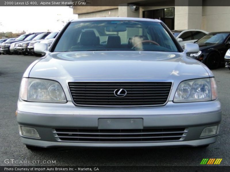 Alpine Silver Metallic / Gray 2000 Lexus LS 400