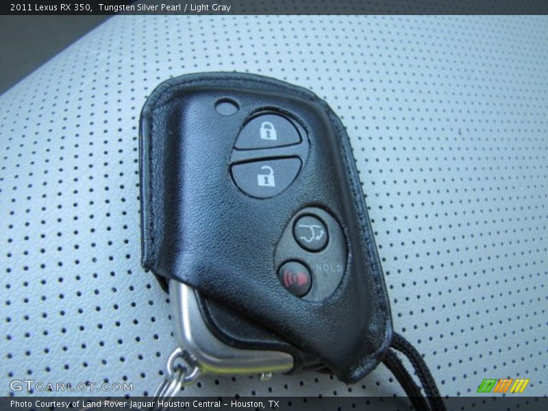 Tungsten Silver Pearl / Light Gray 2011 Lexus RX 350