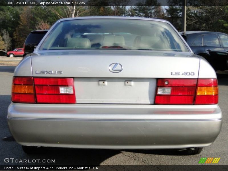 Alpine Silver Metallic / Gray 2000 Lexus LS 400