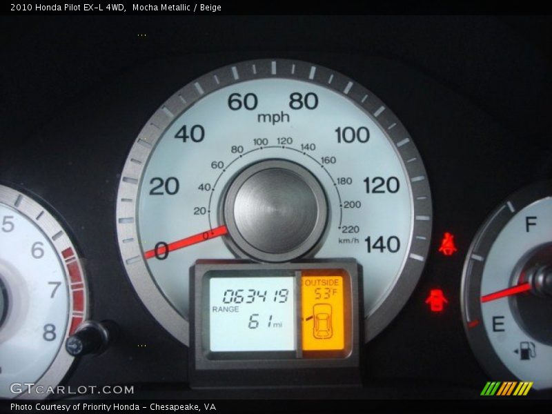 Mocha Metallic / Beige 2010 Honda Pilot EX-L 4WD