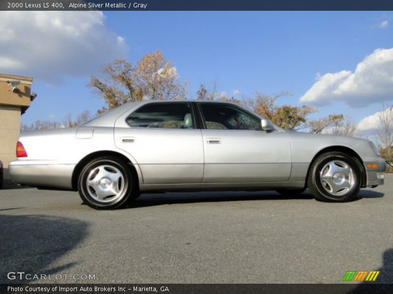 Alpine Silver Metallic / Gray 2000 Lexus LS 400
