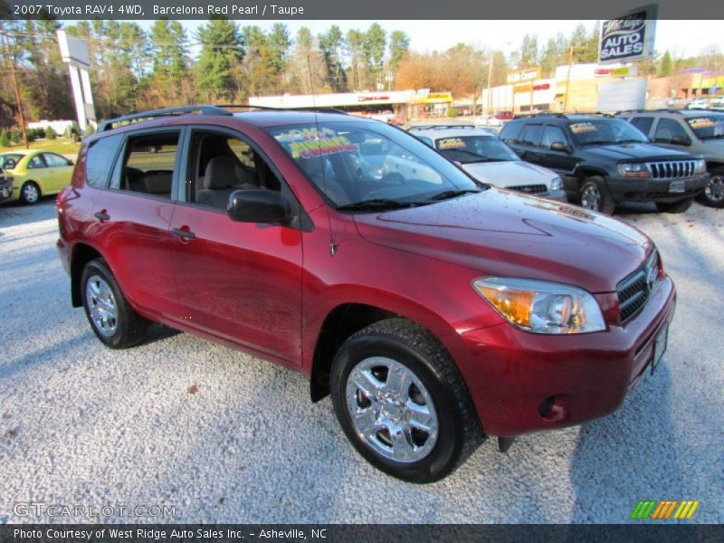 Barcelona Red Pearl / Taupe 2007 Toyota RAV4 4WD