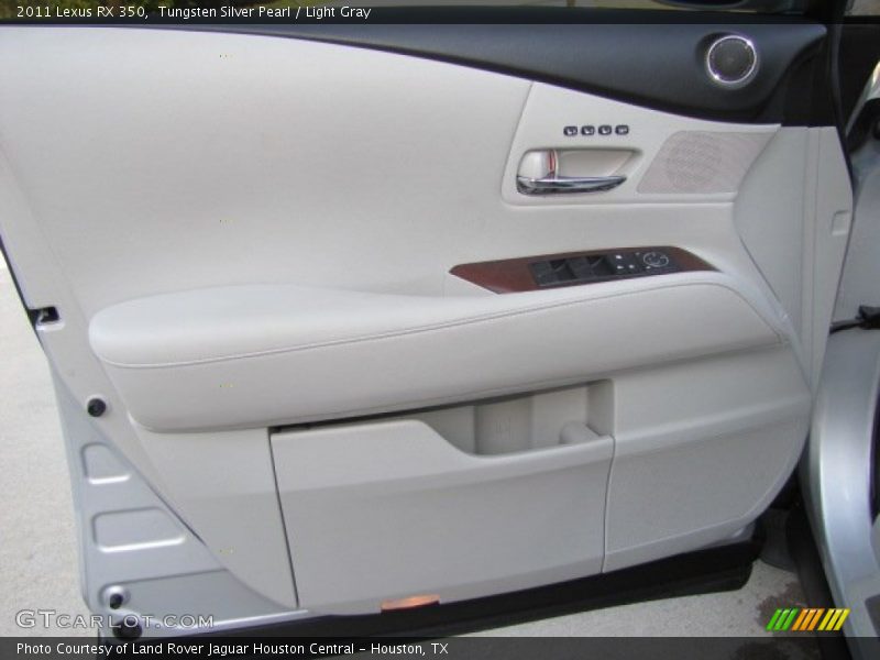 Tungsten Silver Pearl / Light Gray 2011 Lexus RX 350