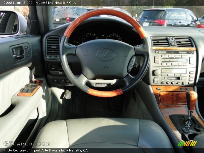 Alpine Silver Metallic / Gray 2000 Lexus LS 400