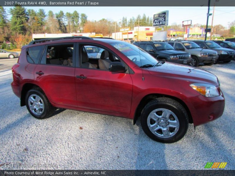 Barcelona Red Pearl / Taupe 2007 Toyota RAV4 4WD