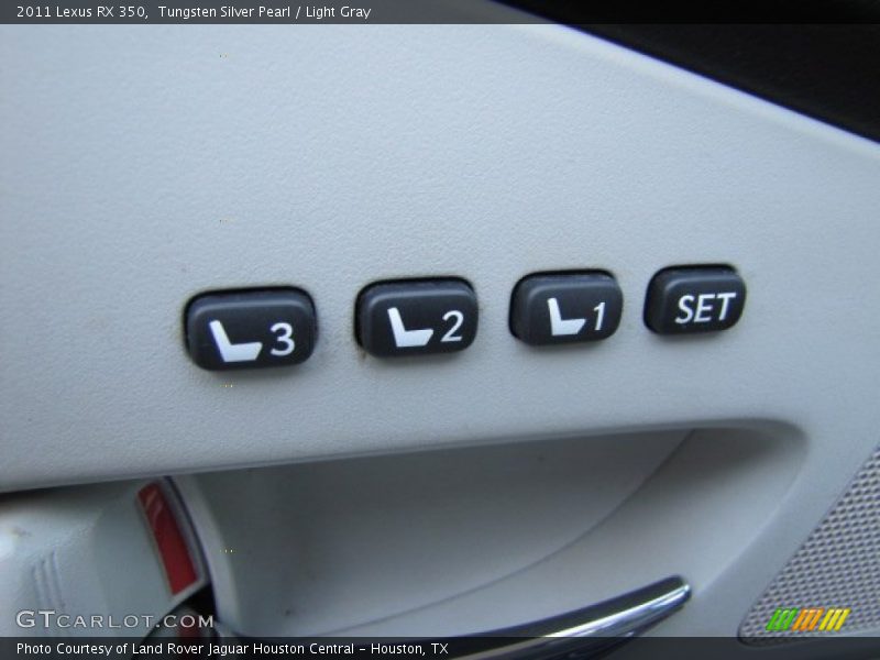 Tungsten Silver Pearl / Light Gray 2011 Lexus RX 350