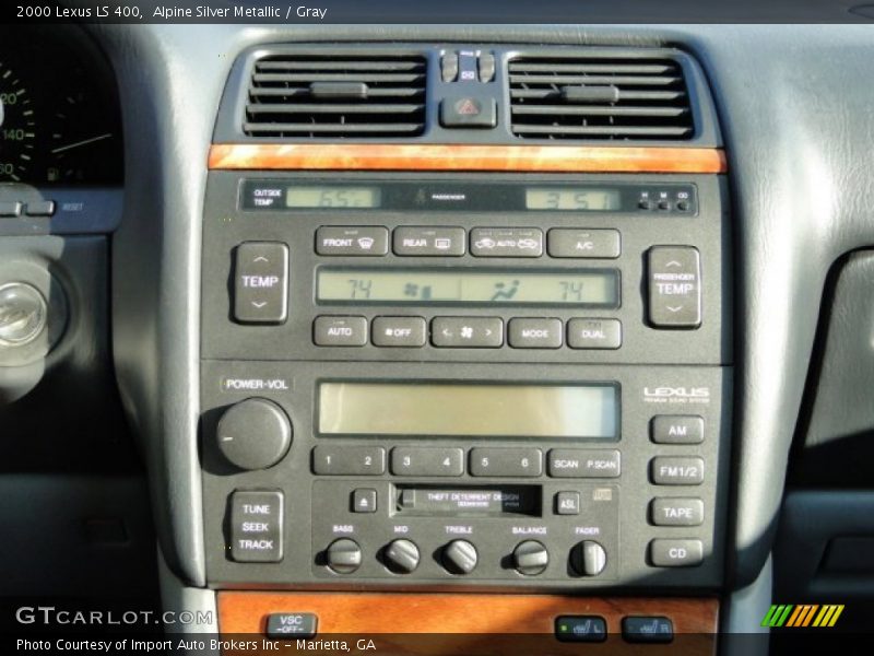 Alpine Silver Metallic / Gray 2000 Lexus LS 400