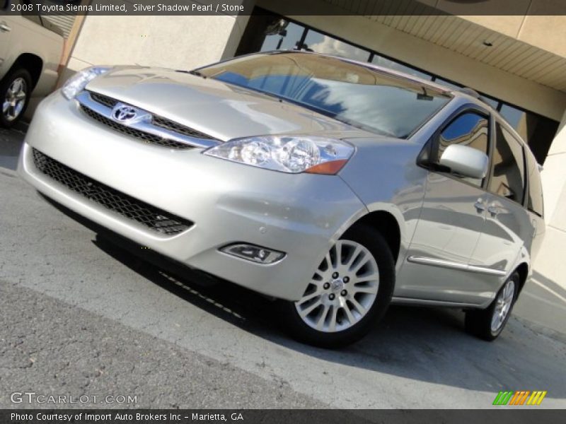 Silver Shadow Pearl / Stone 2008 Toyota Sienna Limited