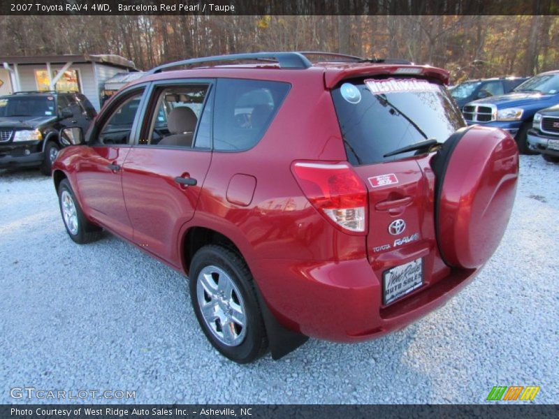 Barcelona Red Pearl / Taupe 2007 Toyota RAV4 4WD