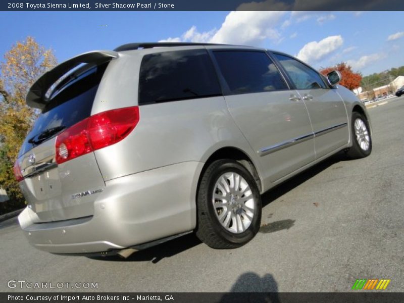 Silver Shadow Pearl / Stone 2008 Toyota Sienna Limited