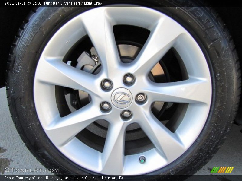 Tungsten Silver Pearl / Light Gray 2011 Lexus RX 350