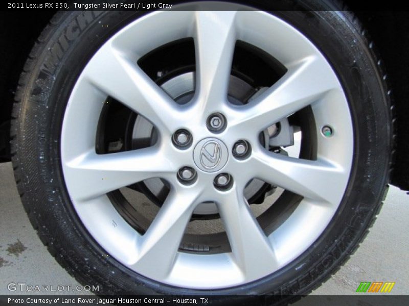 Tungsten Silver Pearl / Light Gray 2011 Lexus RX 350