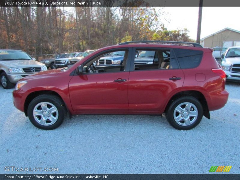Barcelona Red Pearl / Taupe 2007 Toyota RAV4 4WD