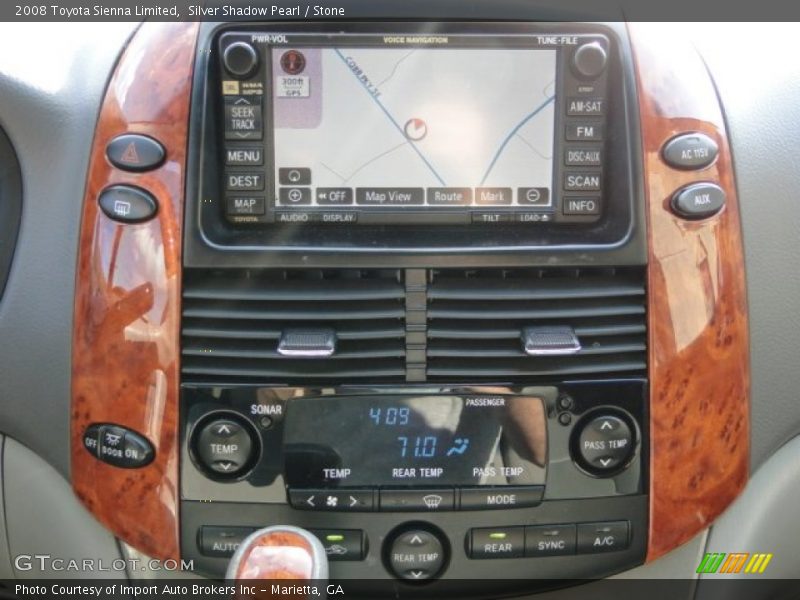 Silver Shadow Pearl / Stone 2008 Toyota Sienna Limited