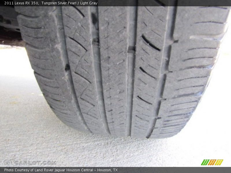 Tungsten Silver Pearl / Light Gray 2011 Lexus RX 350
