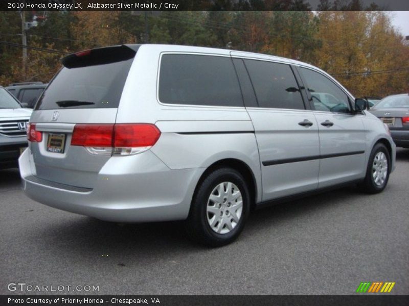 Alabaster Silver Metallic / Gray 2010 Honda Odyssey LX