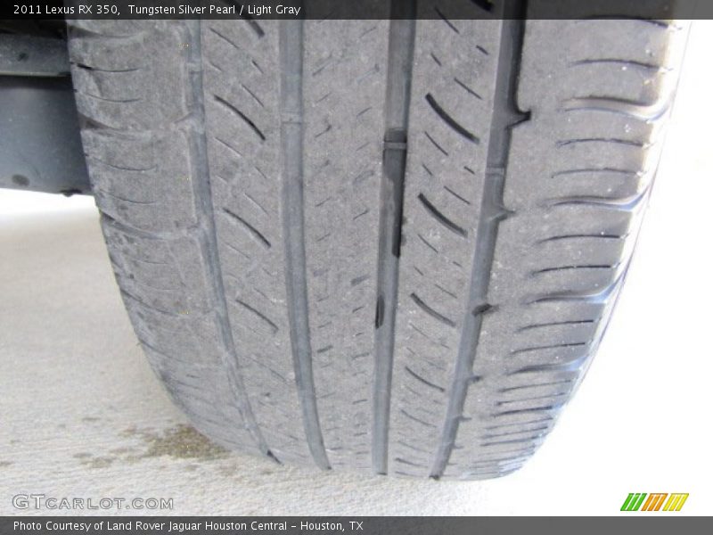 Tungsten Silver Pearl / Light Gray 2011 Lexus RX 350