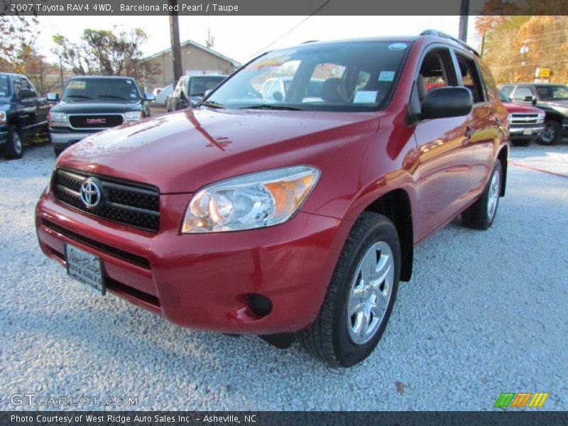Barcelona Red Pearl / Taupe 2007 Toyota RAV4 4WD
