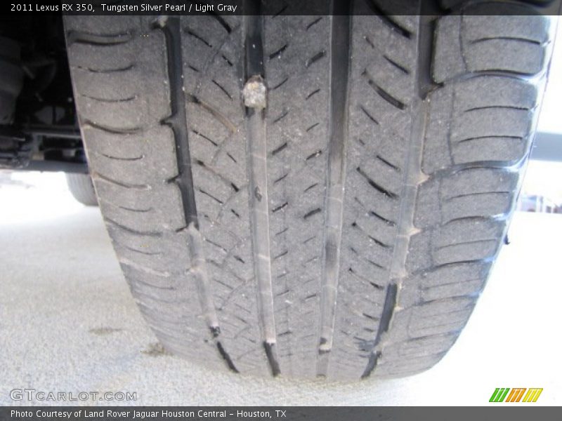 Tungsten Silver Pearl / Light Gray 2011 Lexus RX 350