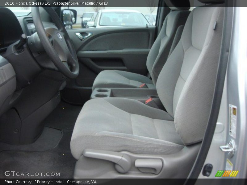 Alabaster Silver Metallic / Gray 2010 Honda Odyssey LX