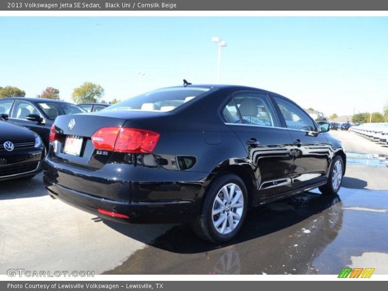 Black Uni / Cornsilk Beige 2013 Volkswagen Jetta SE Sedan