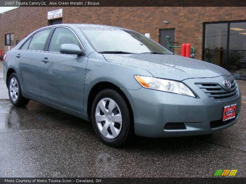 Aloe Green Metallic / Bisque 2007 Toyota Camry LE