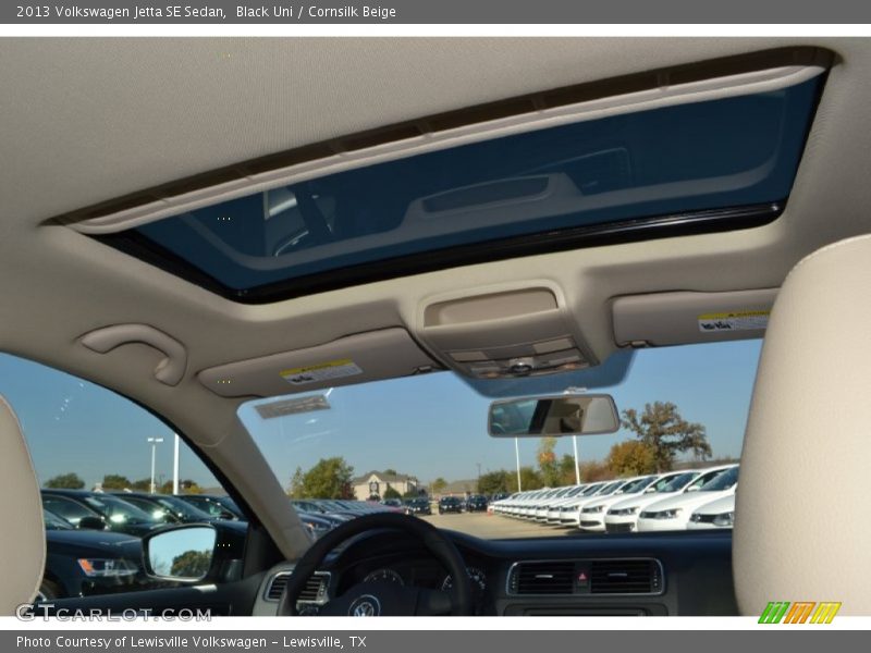 Black Uni / Cornsilk Beige 2013 Volkswagen Jetta SE Sedan