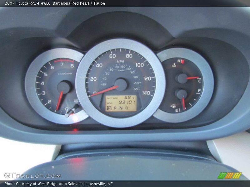Barcelona Red Pearl / Taupe 2007 Toyota RAV4 4WD