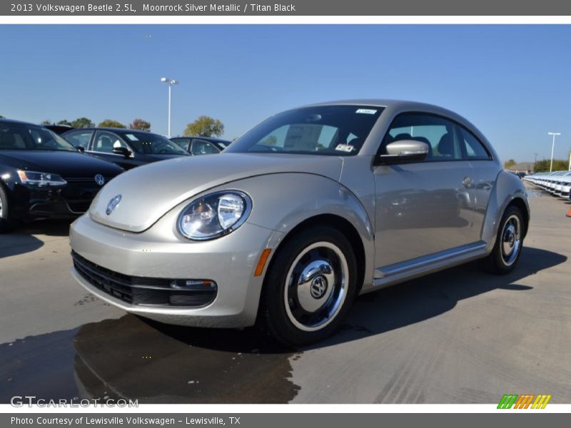 Moonrock Silver Metallic / Titan Black 2013 Volkswagen Beetle 2.5L