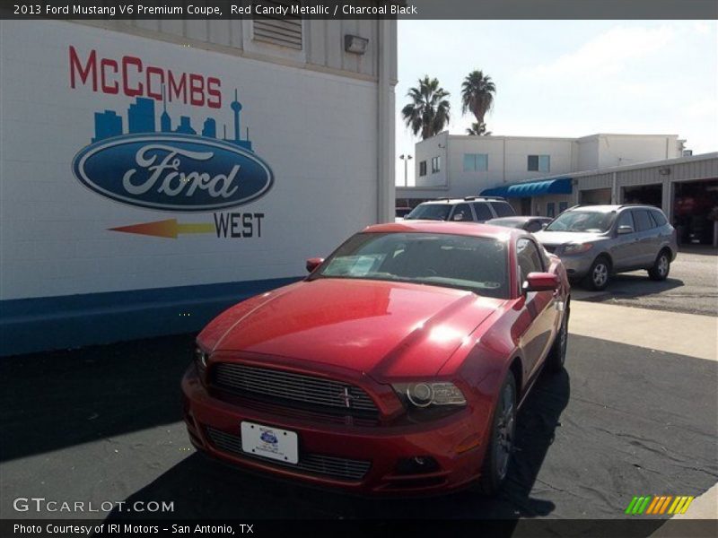 Red Candy Metallic / Charcoal Black 2013 Ford Mustang V6 Premium Coupe