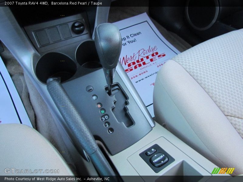 Barcelona Red Pearl / Taupe 2007 Toyota RAV4 4WD