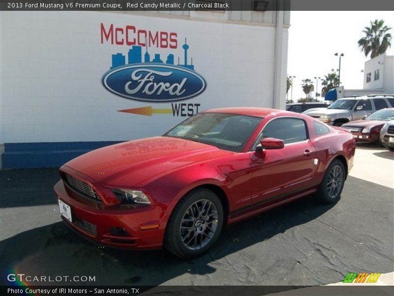 Red Candy Metallic / Charcoal Black 2013 Ford Mustang V6 Premium Coupe