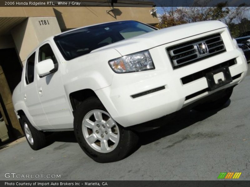 White / Gray 2006 Honda Ridgeline RTL