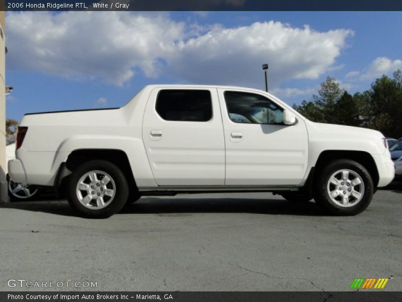 White / Gray 2006 Honda Ridgeline RTL